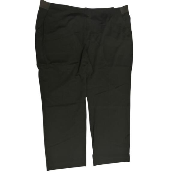 Liz Claiborne 3X Audra Pants Black Wide Straight Leg Mid Rise Comfort Waistband - Picture 1 of 6